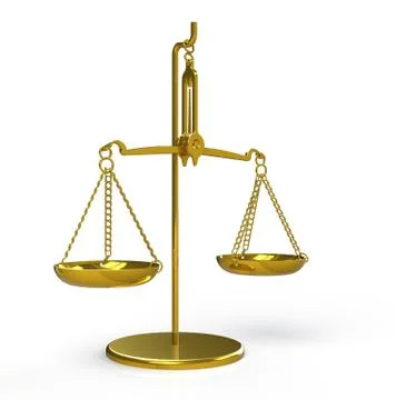 Brass Scales Stock Illustration