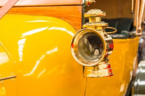 Brass Side Head Lamp Foto stock