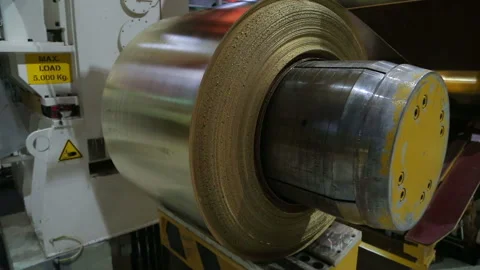 Brass tape on the drum Stock Footage 103104547