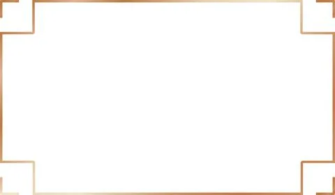 Brass Vintage rectangle Framework Stock Illustration