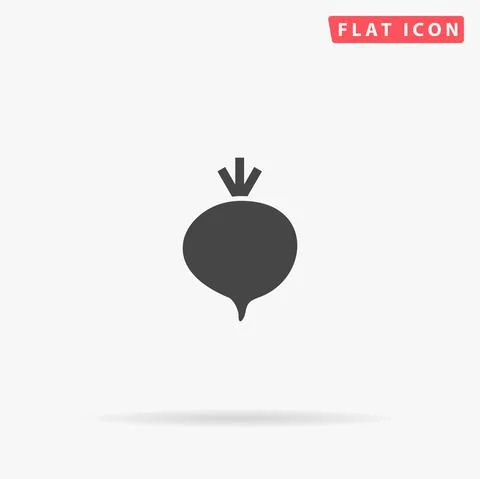 Brassica Rapa flat vector icon Stock Illustration