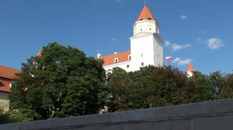 Bratislava Castle. Camera Slider. Stock Footage 39543150