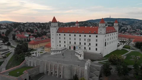 Bratislava castle Stock Footage 115611108