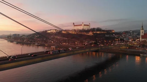 BRATISLAVA CASTLE Stock Footage 125453306