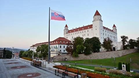 The Bratislava Castle 스톡 동영상 139944600
