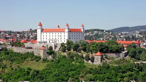 Bratislava Castle, Slovakia Stock Footage 79615351