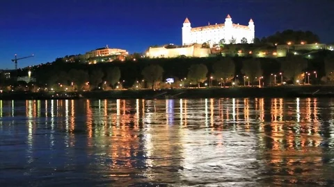 Bratislava Castle, Slovakia Video stock 82171386