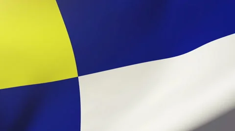 Bratislava flag waving in the wind. Looping sun rises style.  Animation loop Stock-Footage 48275407