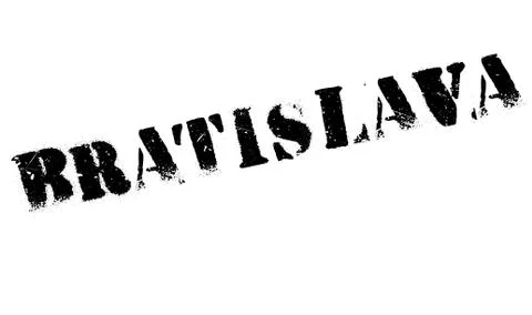 Bratislava stamp rubber grunge Stock Illustration