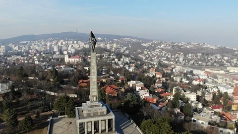 Bratislava War Memorial Stock Footage 104456308