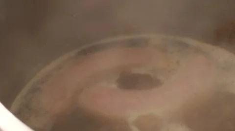 Brats cooking tight Video stock 51687269