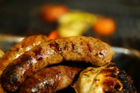 Bratwurst grill. Stock Photos