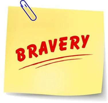 Bravery message Stock Illustration