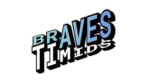 BRAVES vs TIMIDS, 3D Text Animation in Isometric View with Opposite Word Motion Stock Footage 314263303