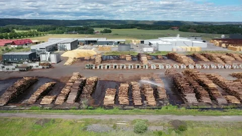 Braviken sawmill Stock Footage 147123945