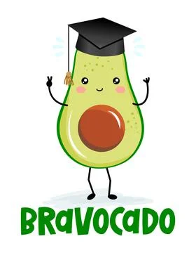Bravocado (bravo avocado) Stock Illustration