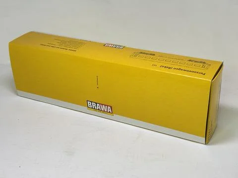 Brawa model of DR Type Bghwe 2nd class compartment passenger coach Stock Photos