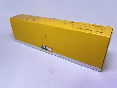 Brawa model of DR Type Bghwe 2nd class compartment passenger coach Stock Photos