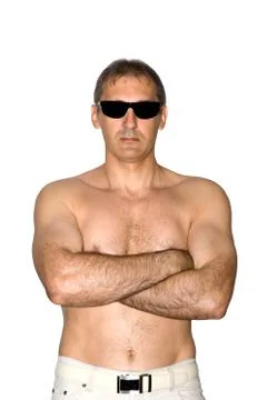 Brawny the man Stock Photos