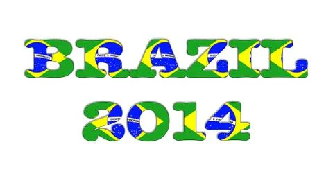 Brazil 2014. Stock Illustration