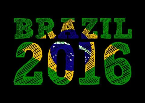 Brazil 2016 Stock-Illustration