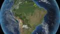 Brazil. 3d earth in space - zoom in on Brazil contoured 4k 4k or 4k+ Resolution