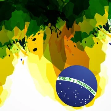 Brazil background Illustrazione stock