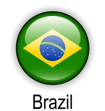Brazil ball flag Stock Illustration