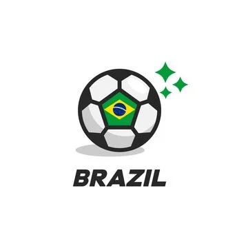 Brazil Ball Flag Illustrazione stock