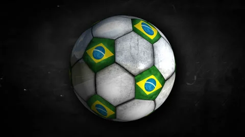 Brazil  Ball Rotation Looping Alpha Matte 4k resolution ultra HD Stock Footage 38634542