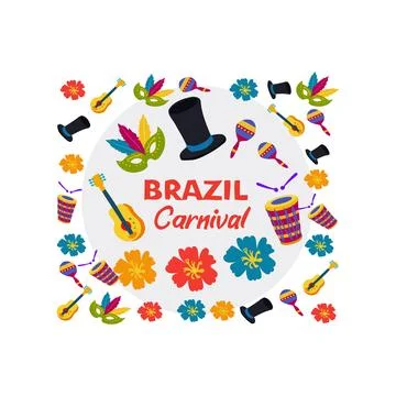Brazil Carnival Stock Illustration