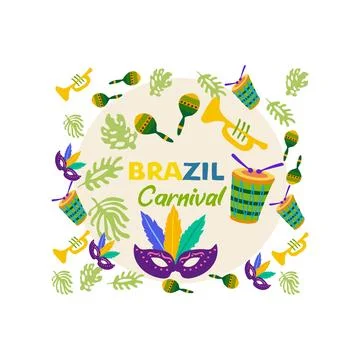 Brazil Carnival Stock Illustration