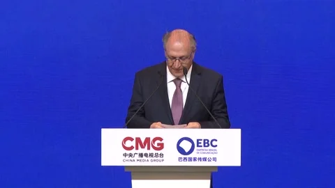 Brazil: CMG program "Classic Quotes by Xi Jinping" aired in Brazil Stock Footage 292984408