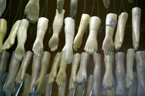 Brazil display of items testifying to miracles Foto stock