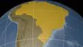 Brazil extruded. Bumps. Graticule. 4k or 4k+ Resolution