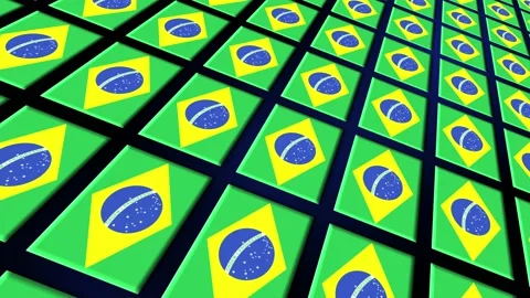 brazil Flag Animated Background 3d Anima... | Stock Video | Pond5