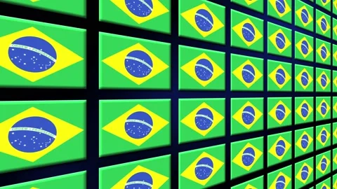 brazil Flag Animated Background 3d Anima... | Stock Video | Pond5