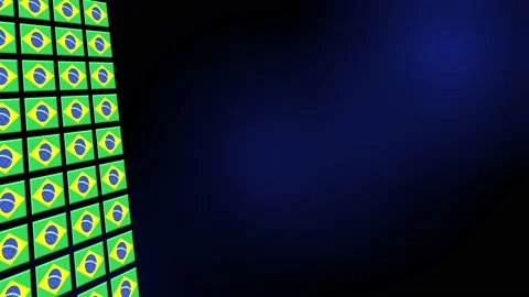 brazil Flag Animated Background 3d Anima... | Stock Video | Pond5