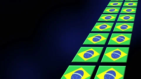 brazil Flag Animated Background 3d Anima... | Stock Video | Pond5