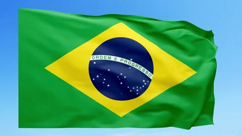 Brazil Flag Animation – Seamless Loop (4K UHD) Stock Footage 318006037