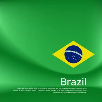 Brazil flag background. Blurred pattern in the colors of the brazilian flag Stock Illustration