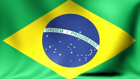 Brazil Flag. Background Seamless Looping Animation. 4K High Definition Video Stock Footage 71694973