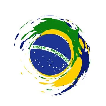 Brazil flag design Stock Illustration