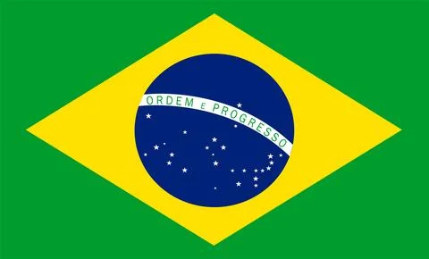 Brazil Flag Design Stock Illustration
