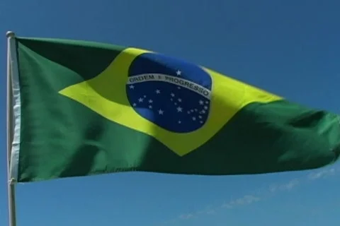 Brazil Flag Video stock 137030