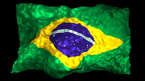 Brazil flag Stock Footage 110788516
