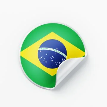 Brazil Flag Icon Stock Illustration