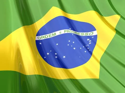 Brazil Flag Stock Illustration