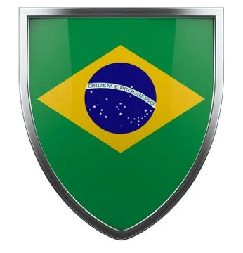 Brazil flag Stock Illustration