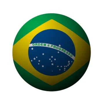 Brazil flag Stock Illustration